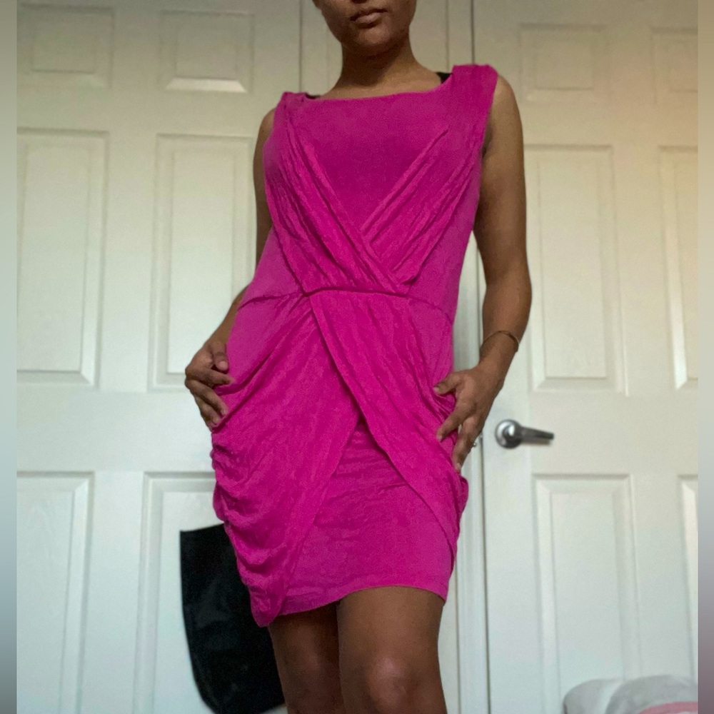 This is an light and airy pink dress for anything from the beach to the office